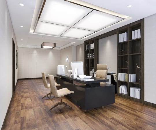 5 Executive Office Design Ideas That Work on a Budget 1 modern executive office interior design scaled 1